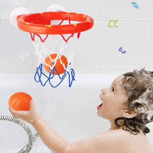4pcs Bathroom Shooting Game Toy Bathtub Basketball Hoop