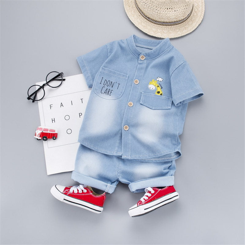 New Summer Baby Boys Denim Clothing Children Casual