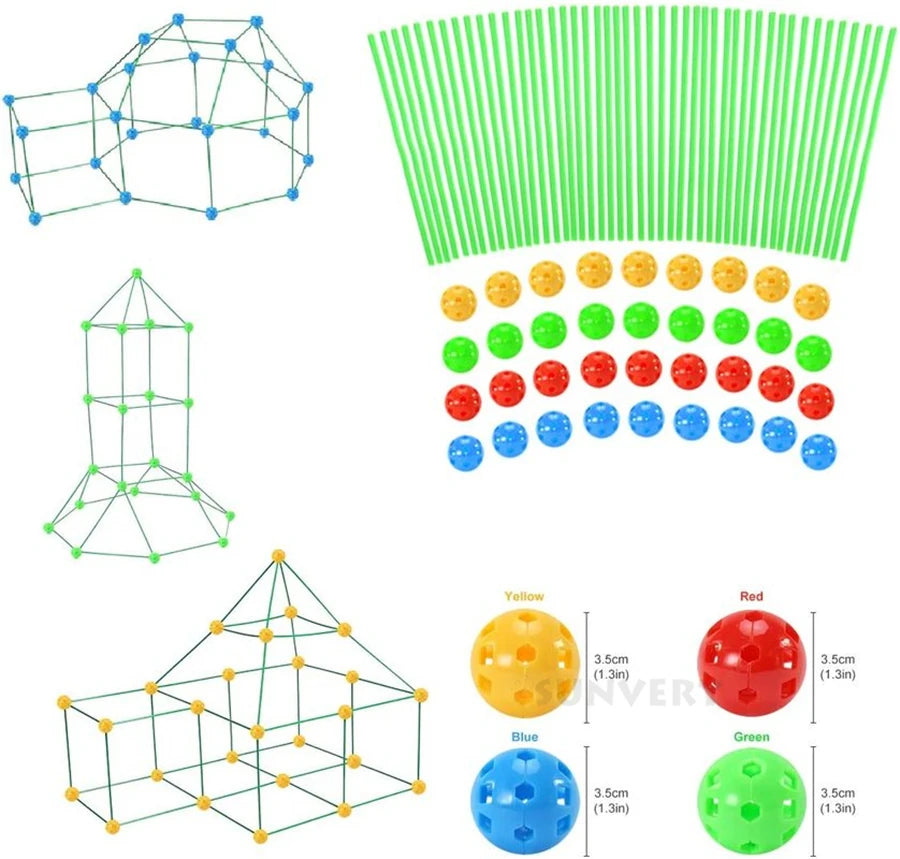Kids forts building kit Construction Fortress Child Game