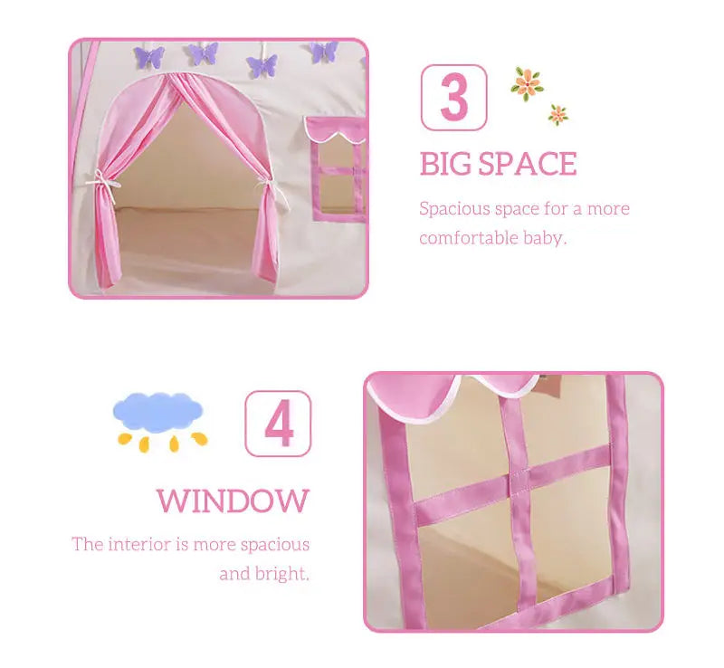 Children s Tent Indoor Outdoor Games Garden Tipi