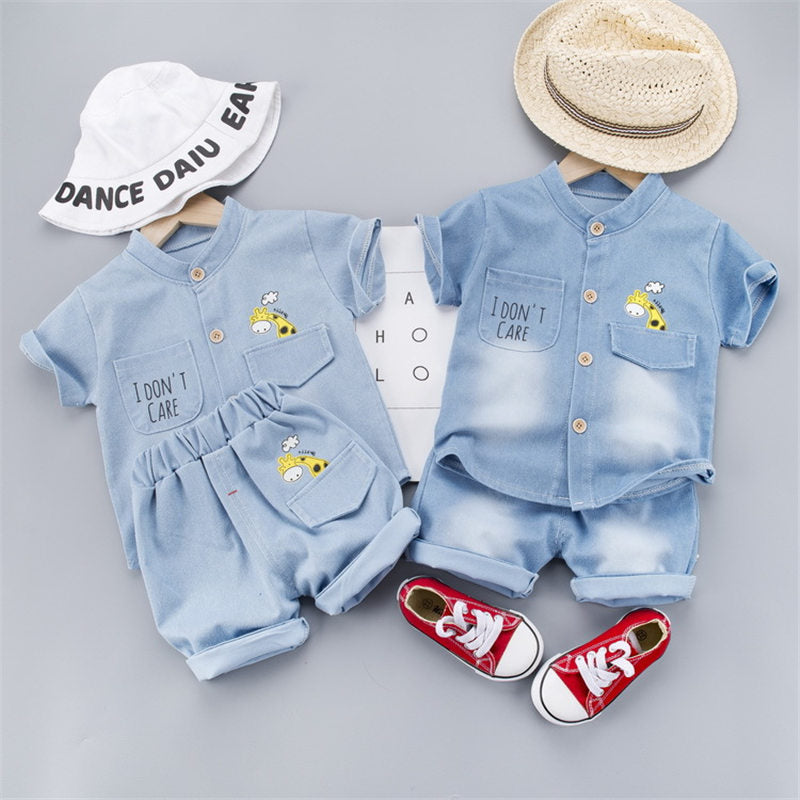 New Summer Baby Boys Denim Clothing Children Casual