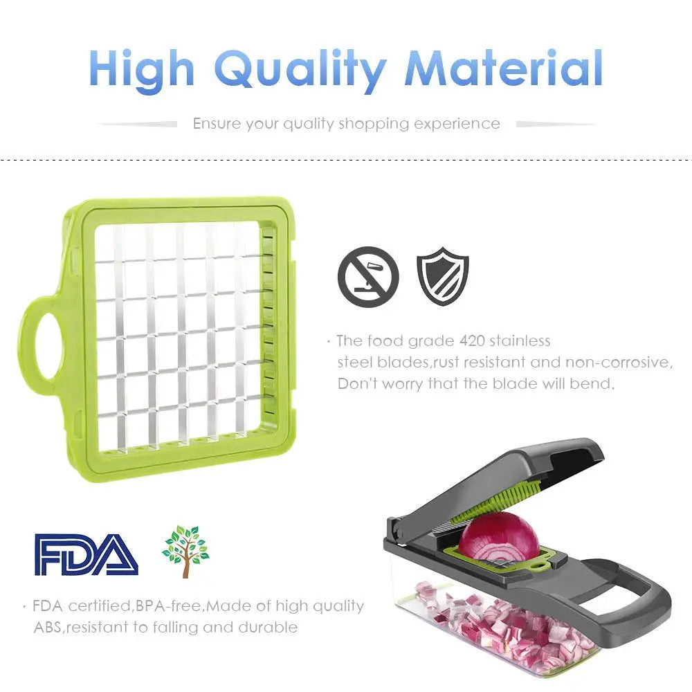Vegetable Chopper Multifunctional Grater Cutter Kitchen Accessories Manual