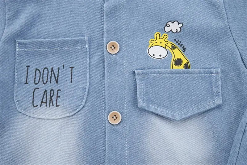 New Summer Baby Boys Denim Clothing Children Casual
