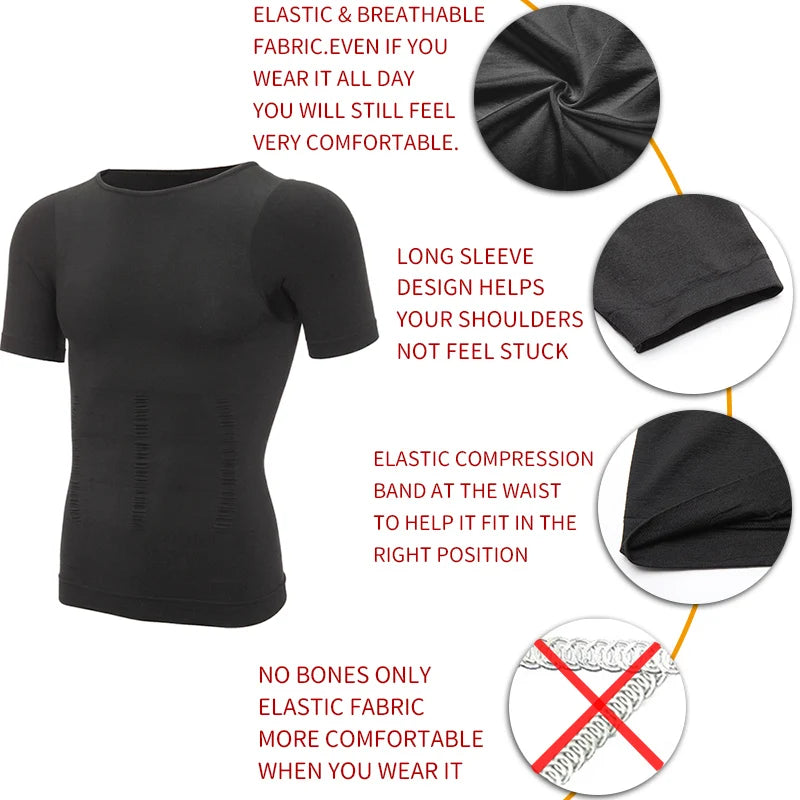 Men Slimming Body Shaper Belly Control Shapewear Man