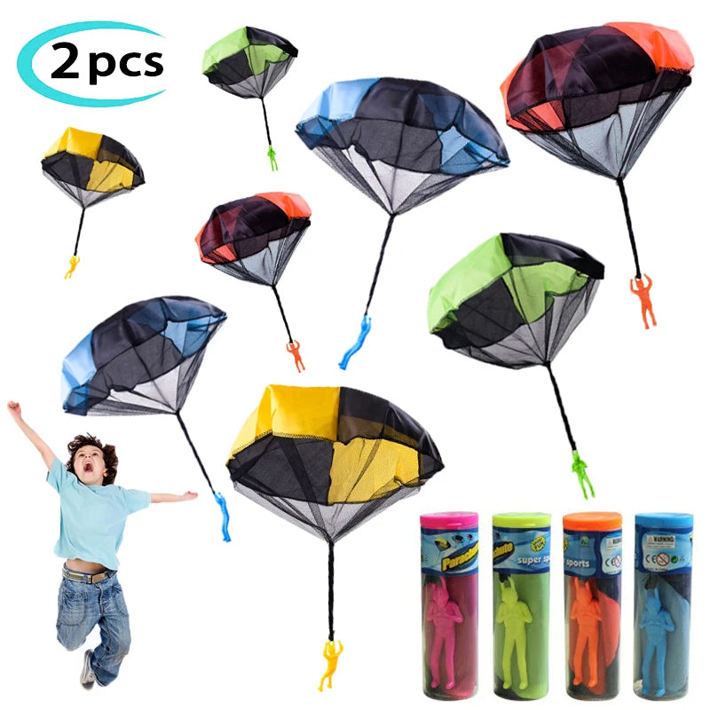 Children Sports Play Parachute Toys Inside & Outside Games Soldier Flying Parachute Fun Party Sports Activity Toys Gifts for Boy