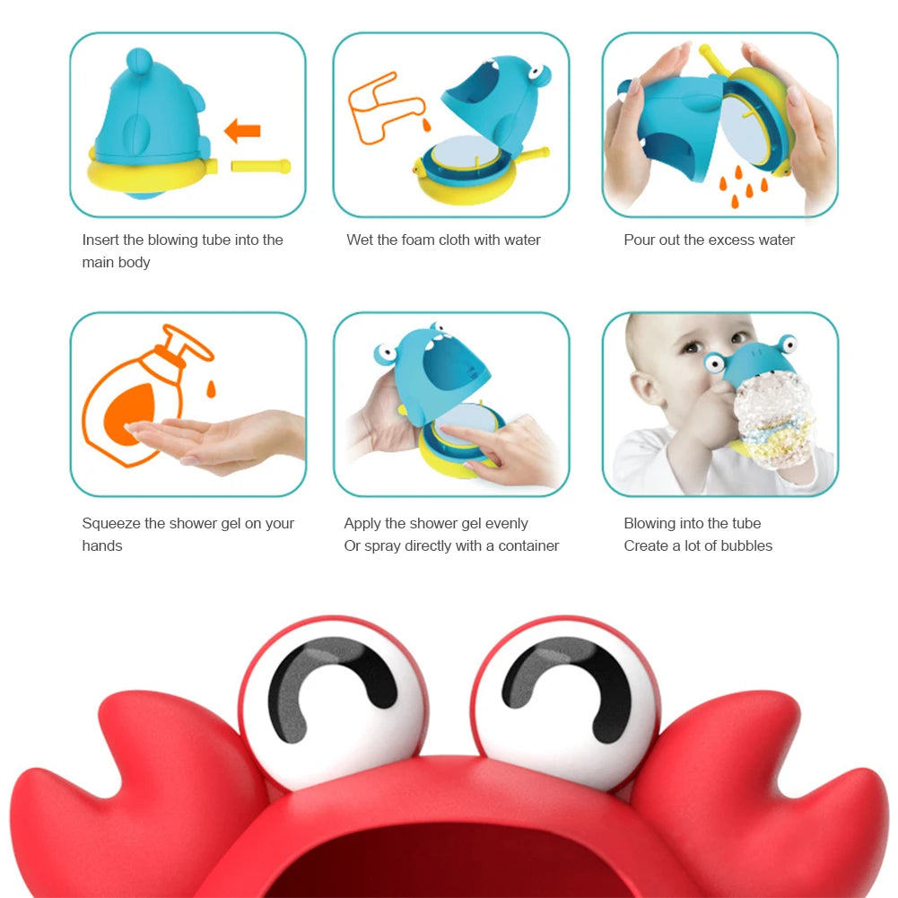Bathtub Soap Machine Blowing Bubble Baby Bath Toys