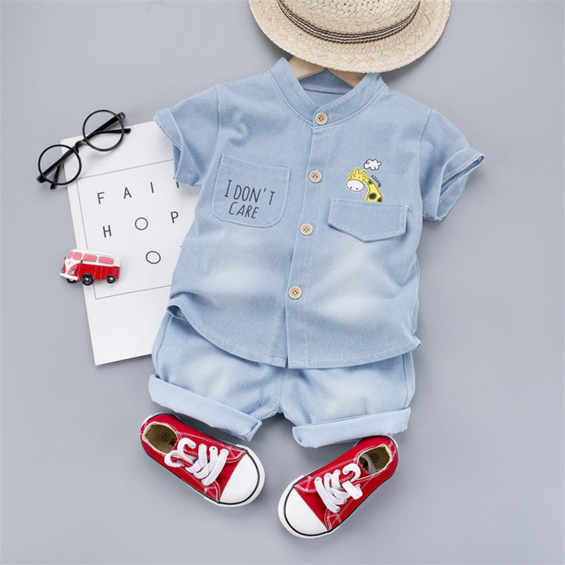 New Summer Baby Boys Denim Clothing Children Casual
