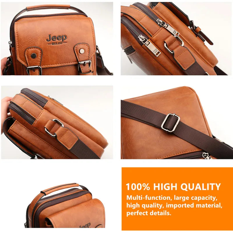 JEEP BULUO Multi function Business Handbags Men New