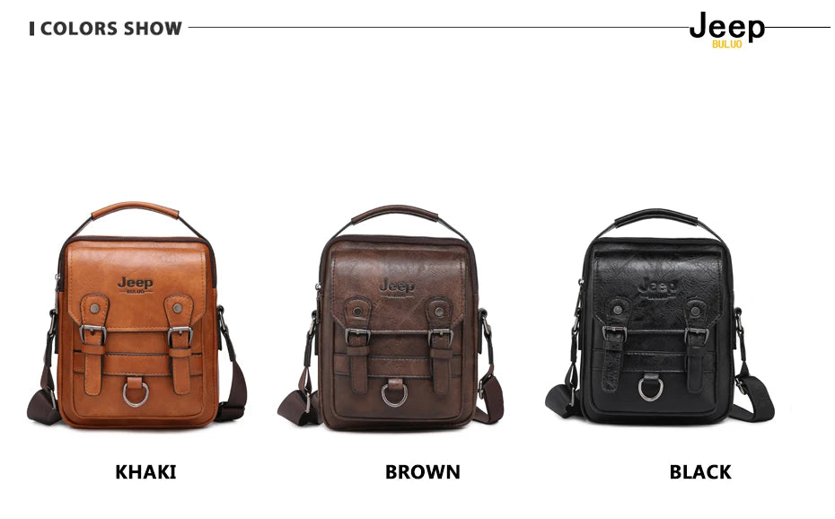 JEEP BULUO Multi function Business Handbags Men New