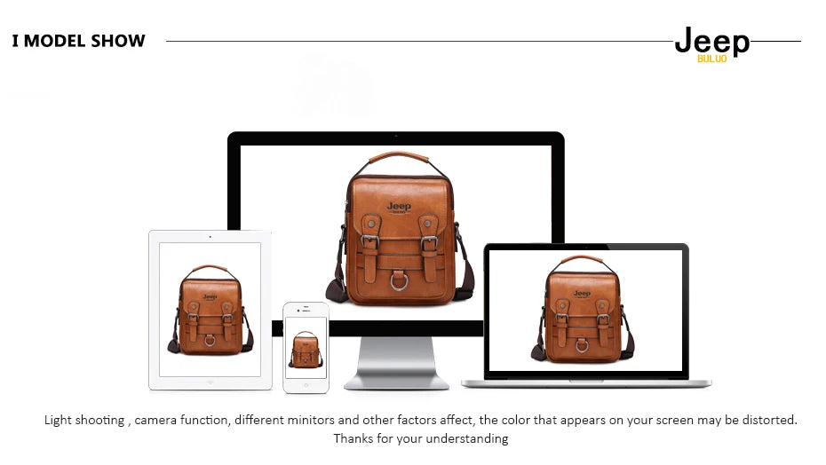 JEEP BULUO Multi function Business Handbags Men New