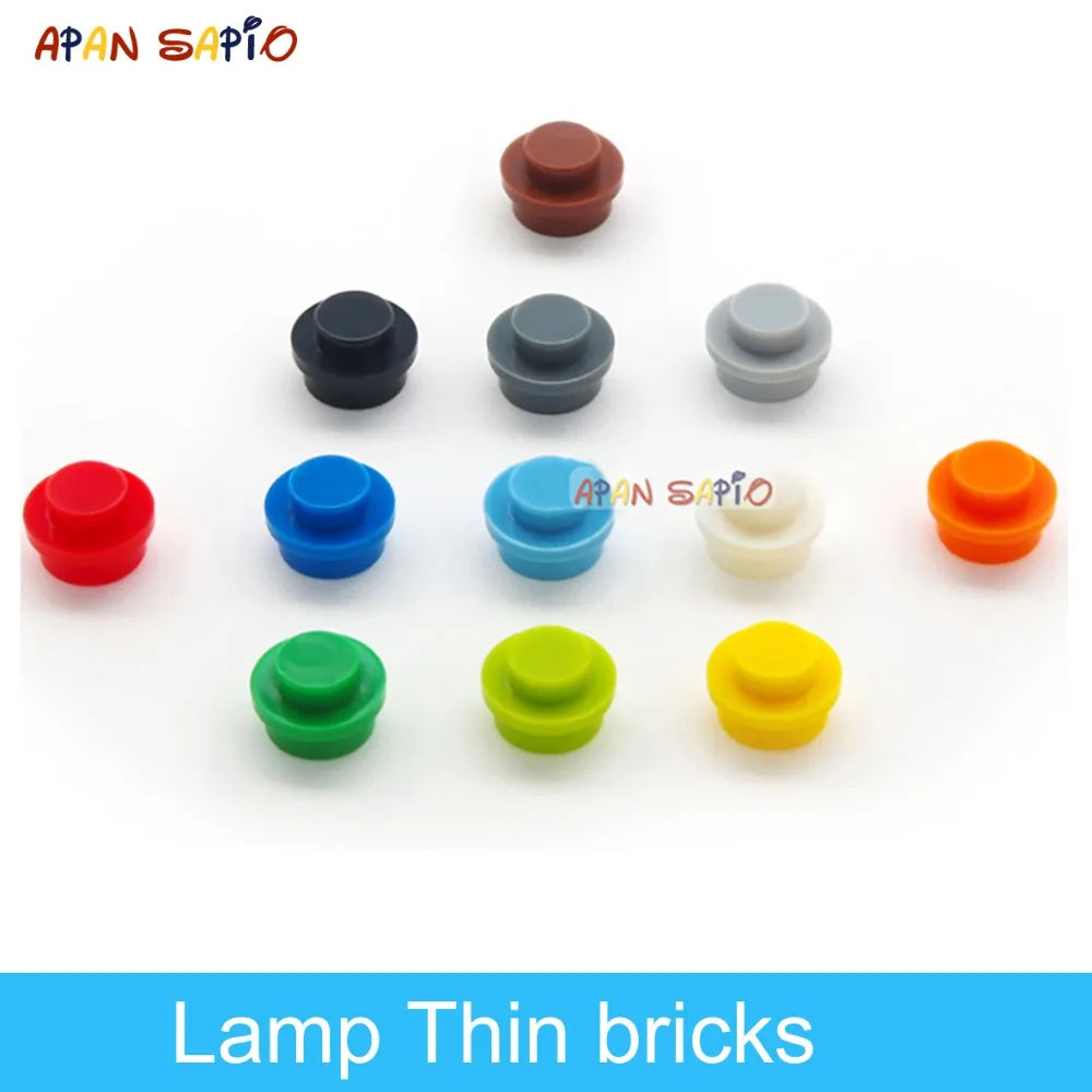 600pcs DIY Building Blocks Thin Figures Bricks Lamp