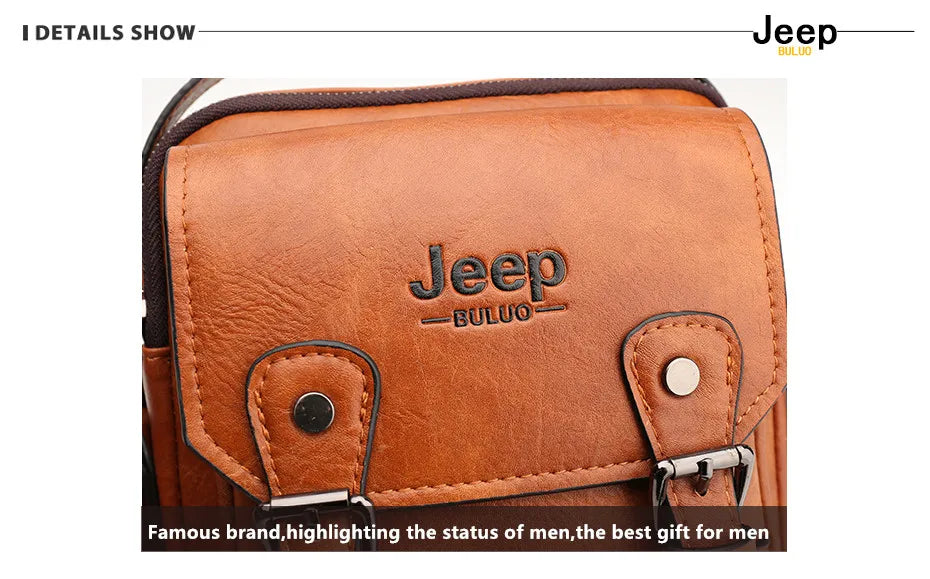 JEEP BULUO Multi function Business Handbags Men New