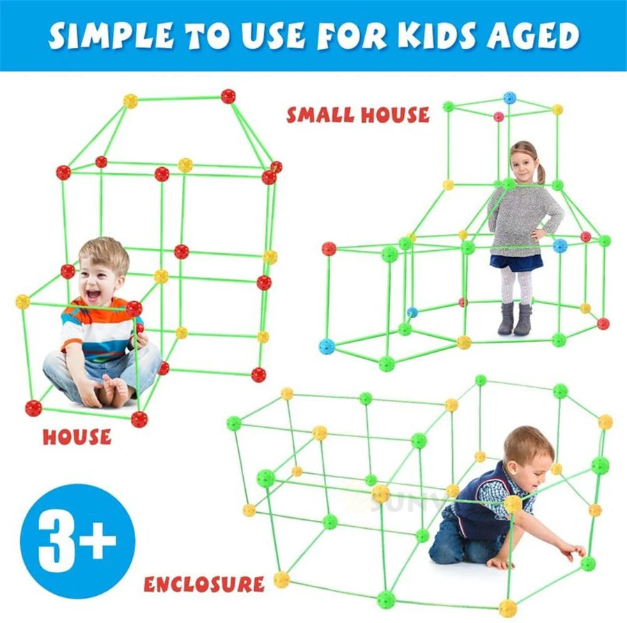 Kids forts building kit Construction Fortress Child Game