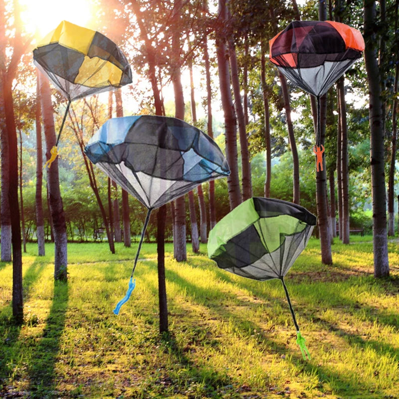 Children Sports Play Parachute Toys Inside & Outside Games Soldier Flying Parachute Fun Party Sports Activity Toys Gifts for Boy