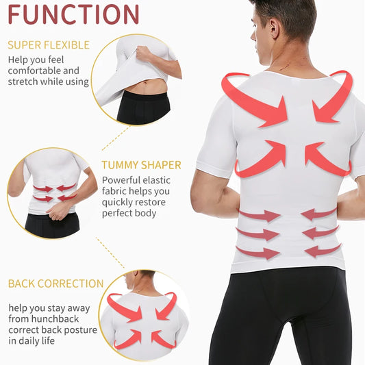 Men Slimming Body Shaper Belly Control Shapewear Man