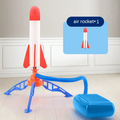 Kid Air Rocket Foot Pump Launcher Toys Sport