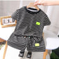 2Pcs Fashion Children Short Sleeve Shorts Sets Summer