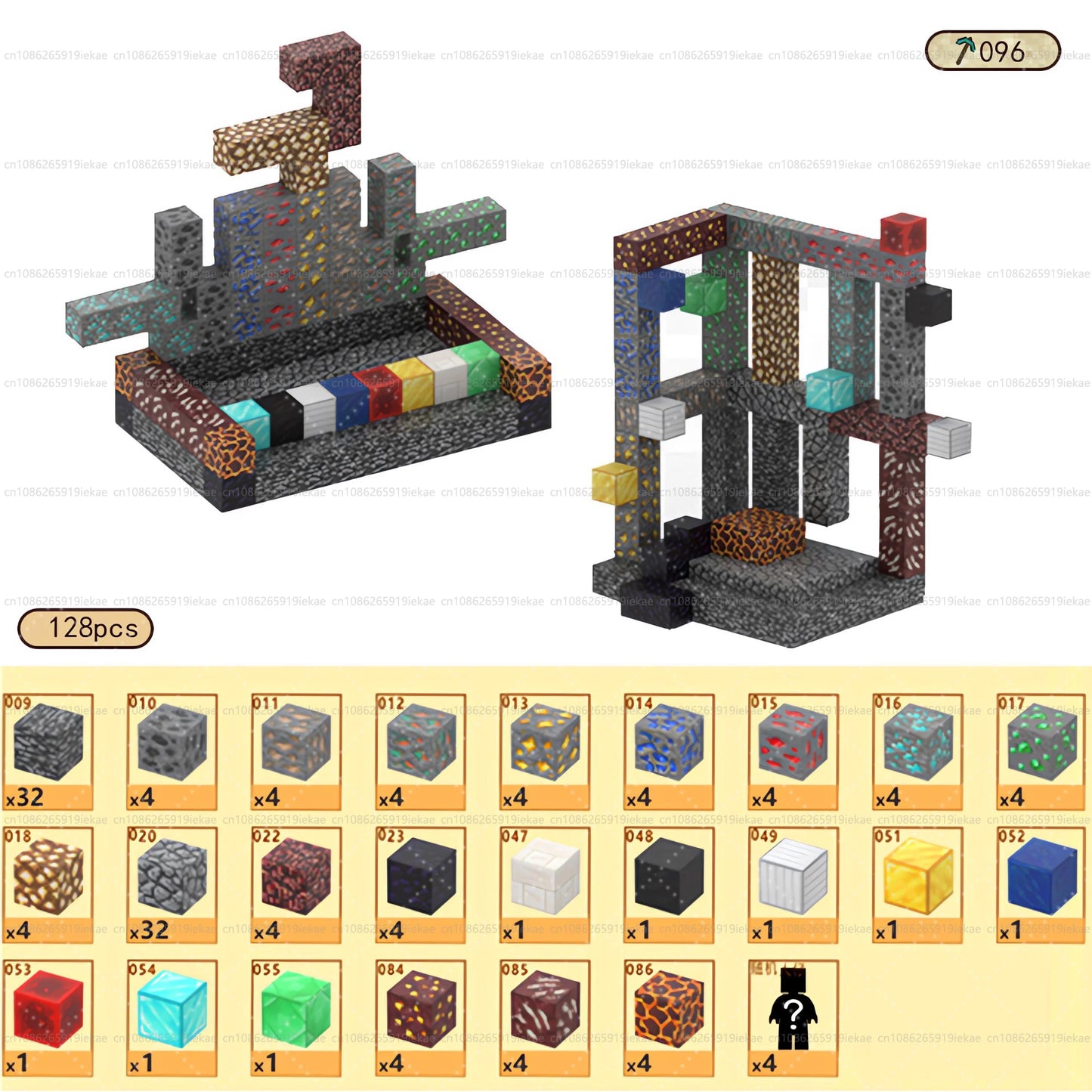 Magnetic Building Blocks Magnet Cube Mine World Set