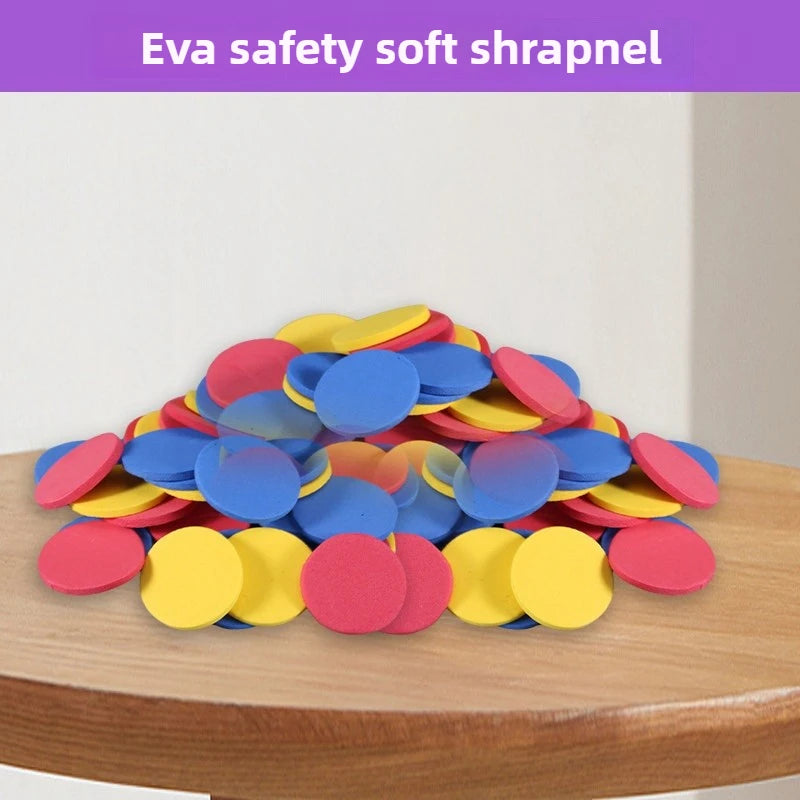 Kids Flying Discs Launcher Toys EVA Soft Bullet