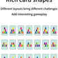 Montessori Toys Mini Stack Cup Game With Card