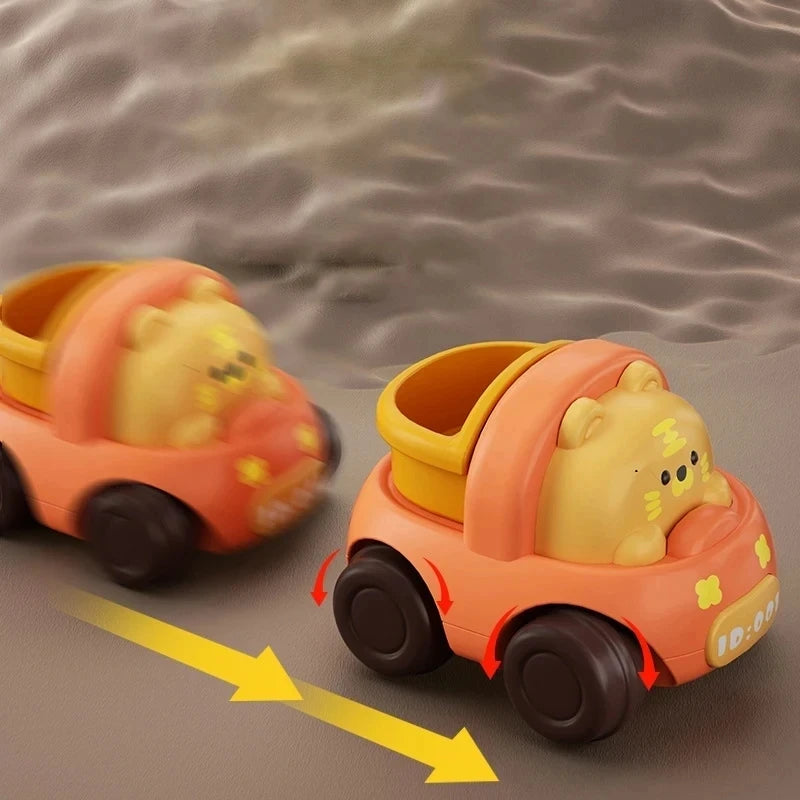 Baby Animal Car Toys Toddler Press and Go
