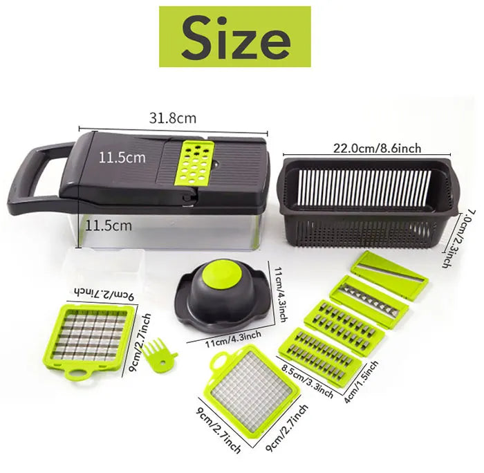 Vegetable Chopper Multifunctional Grater Cutter Kitchen Accessories Manual