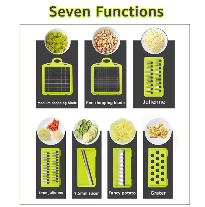 Vegetable Chopper Multifunctional Grater Cutter Kitchen Accessories Manual