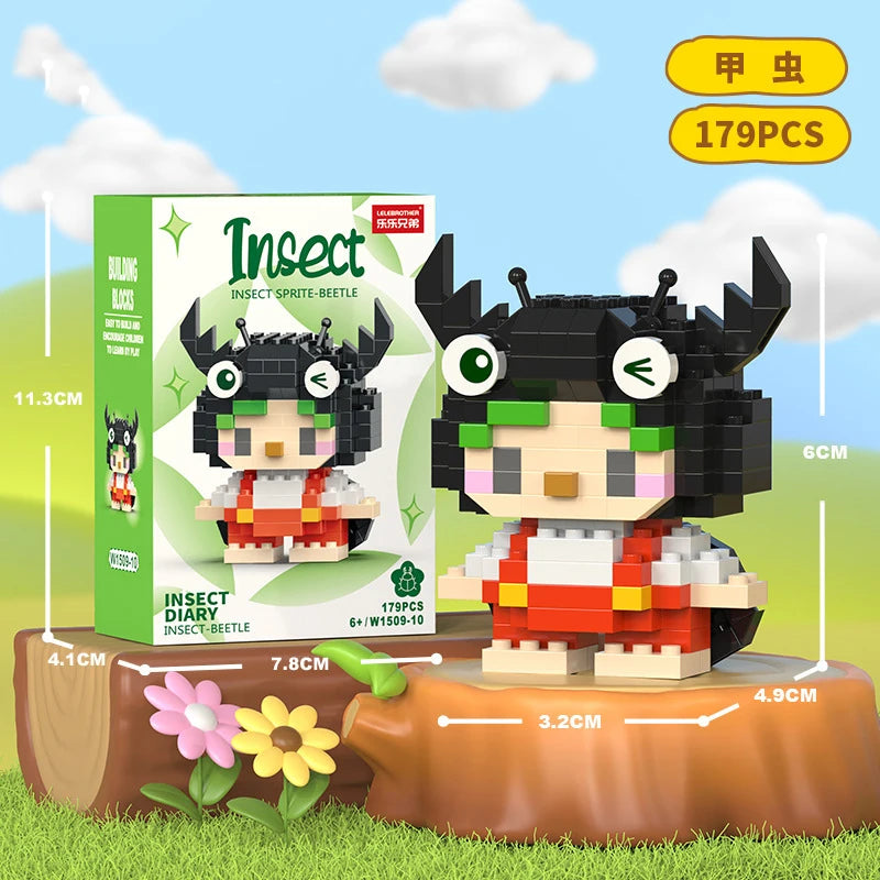 Animal Cat Bricks Constructor Set Micro Building Blocks