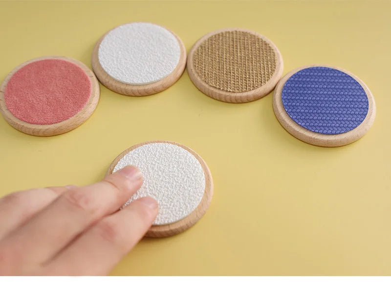 Children Montessori Sensory Toys Tactile Board Matching Game