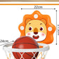 Kids Basketball Hoop with Inflatable Ball Wall Mount