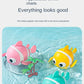 Bath Toys Cute Swimming Clown Fish Bath Toy