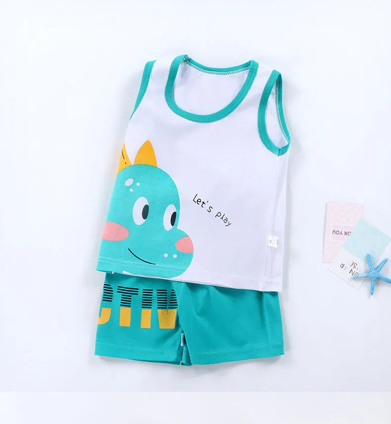Children Sets Kids Vest Suit 2PCS Set Summer