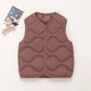 New Children Warm Cotton Vest Fashion Solid Boys
