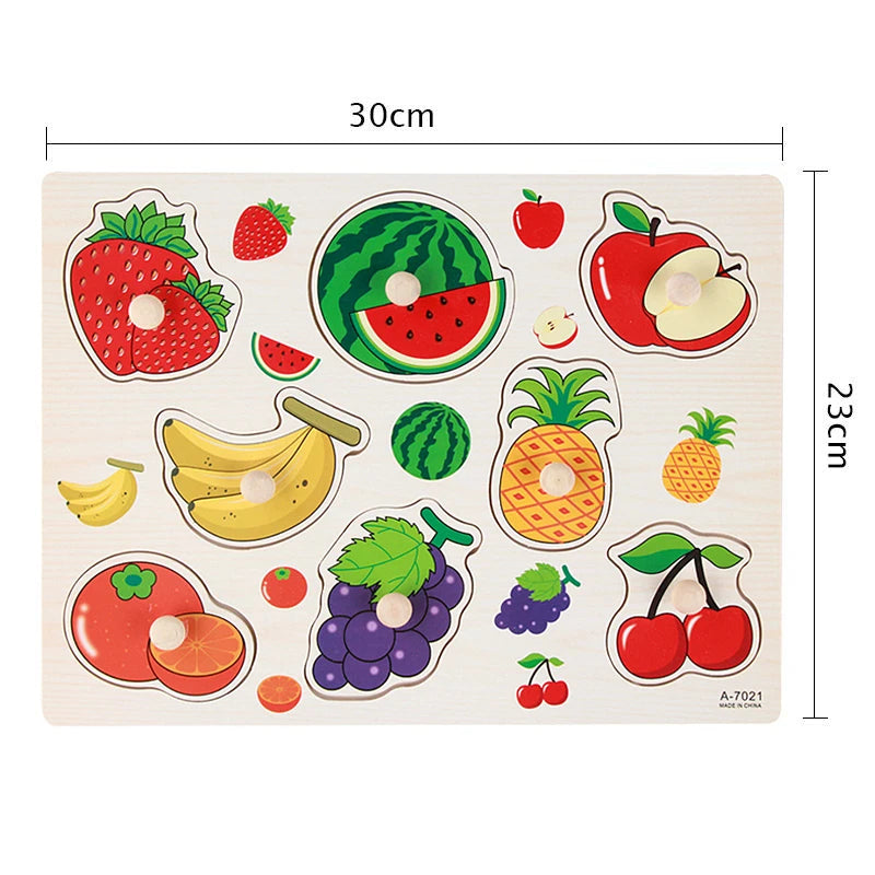 Children Wooden Puzzle Montessori Toys For Baby 1