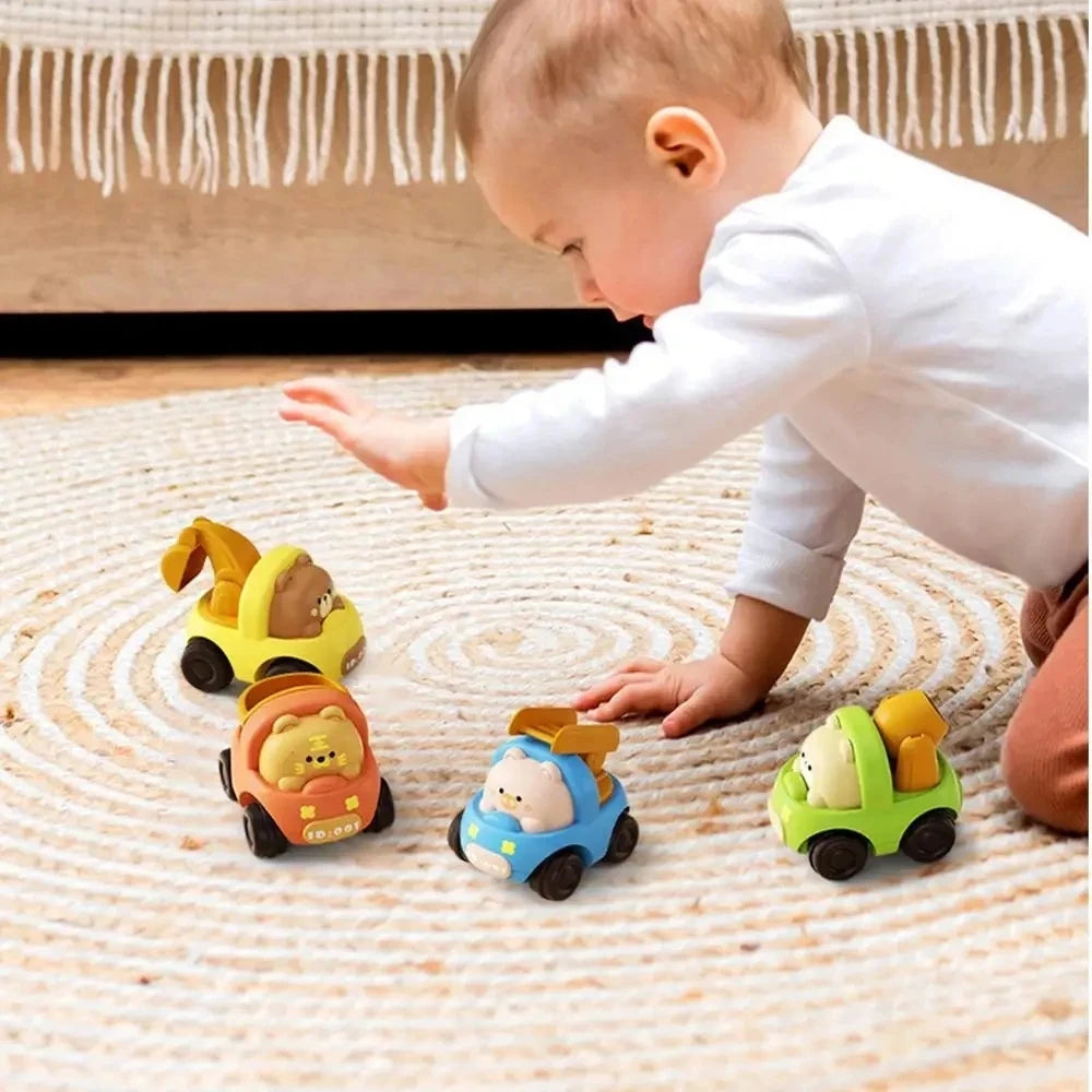 Baby Animal Car Toys Toddler Press and Go