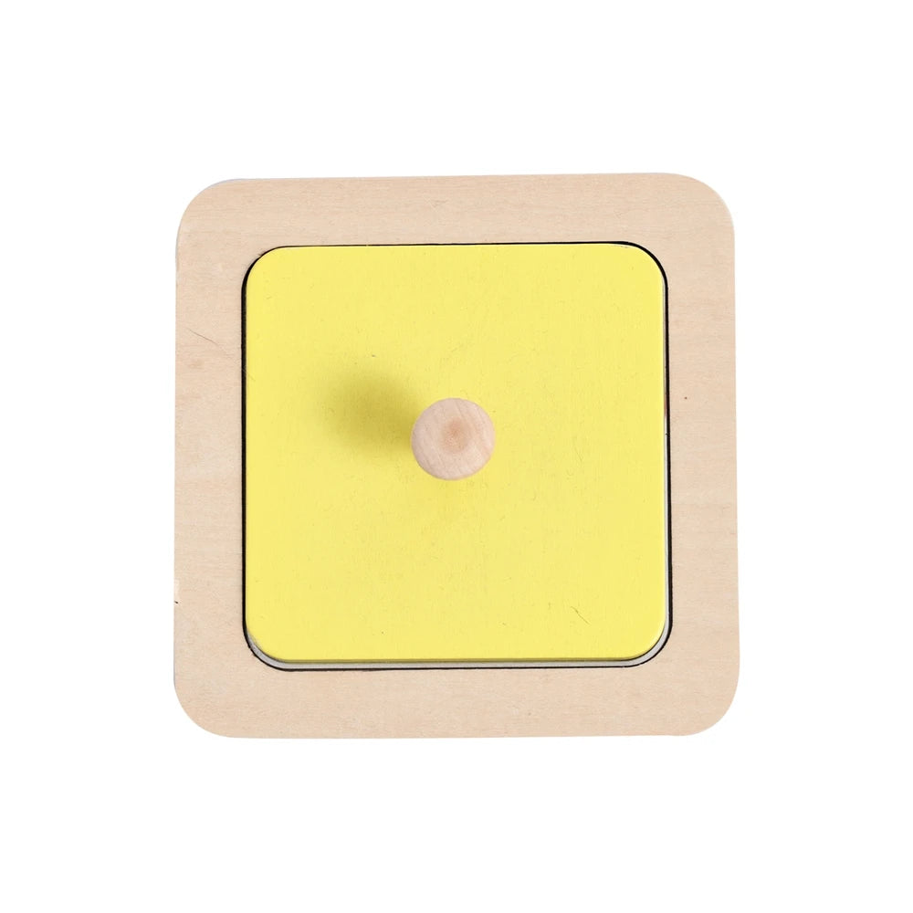 Baby Montessori Mirror Puzzle Busy Board Wooden Toys