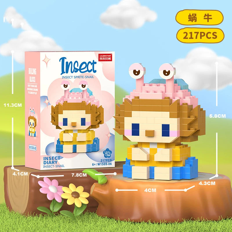 Animal Cat Bricks Constructor Set Micro Building Blocks
