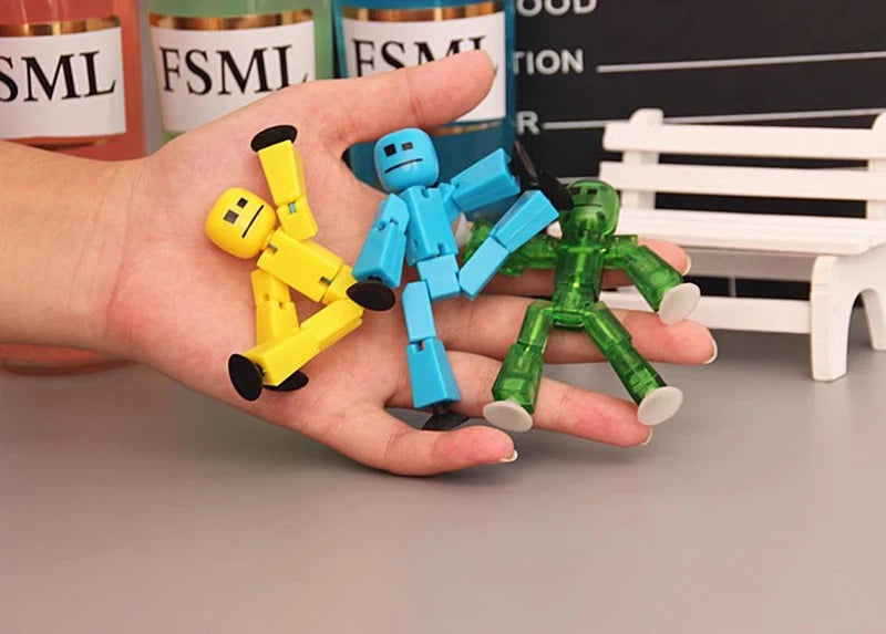 Suction Cup Stickbot Toys Sticky Robbot Toys for