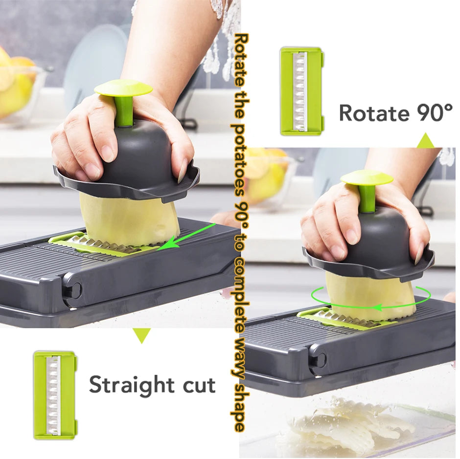 Vegetable Chopper Multifunctional Grater Cutter Kitchen Accessories Manual