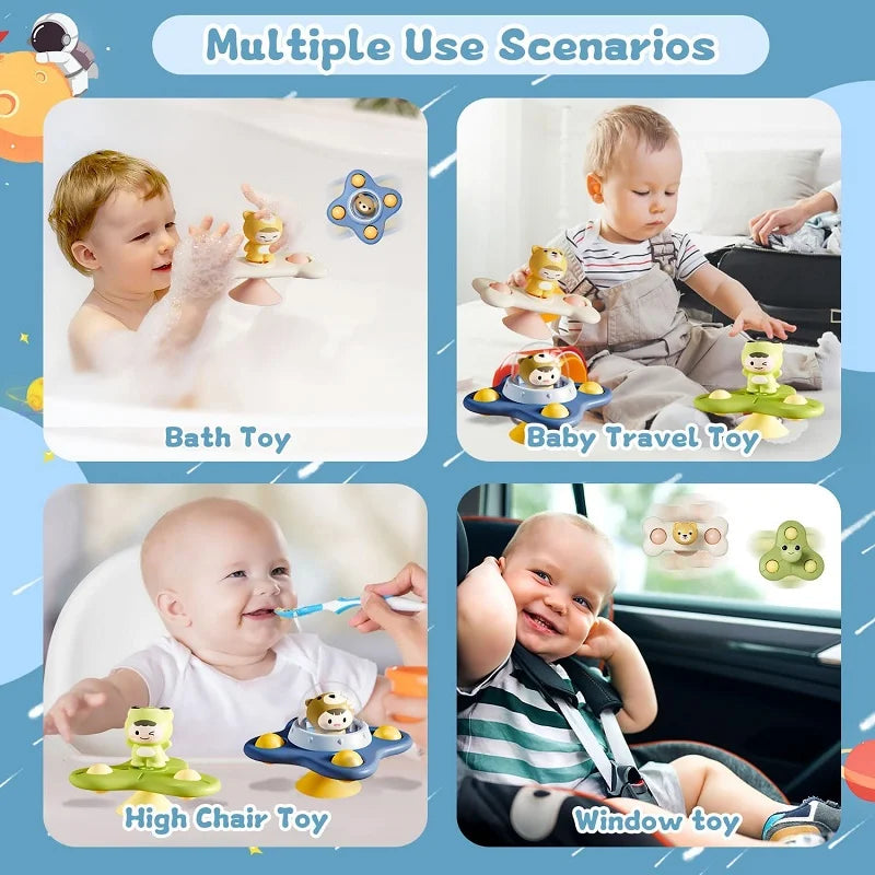Suction Cup Spinner Toys for 1 2 Year
