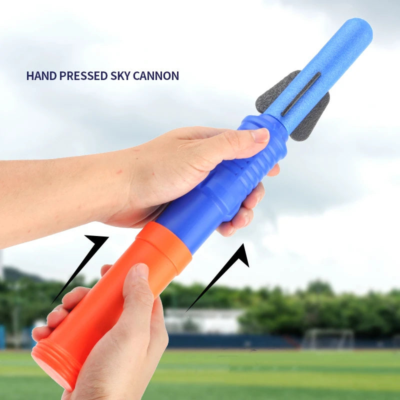 4pcs Handheld Rocket Launcher Toy with 3pcs Foam