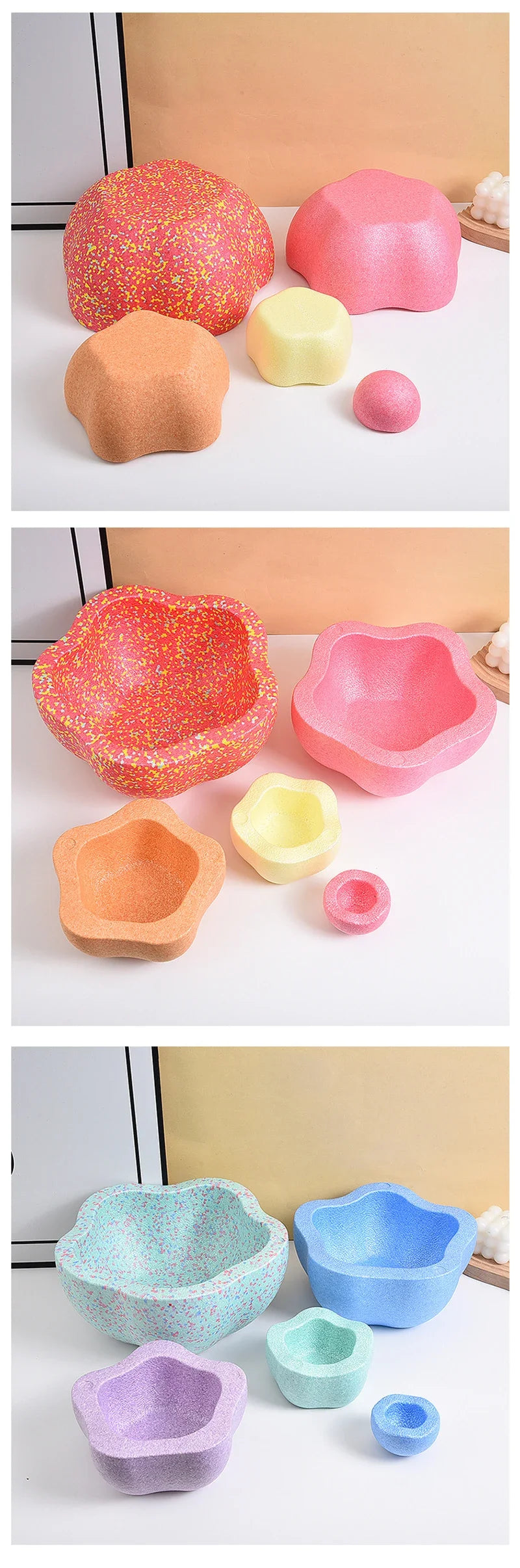 Foam Balance Stepping Stone Kids Sports Toys Touch
