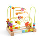 Montessori Baby Toys Wooden Roller Coaster Bead Maze