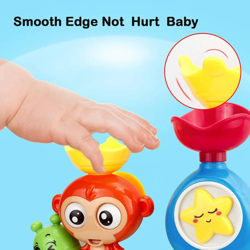 Baby Bath Toy Wall Sunction Cup Track Water