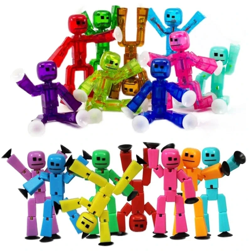Suction Cup Stickbot Toys Sticky Robbot Toys for