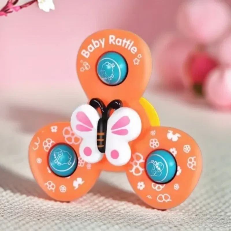 Suction Cup Spinner Toy 3PCS Windmill Cartoon Animal
