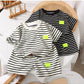 2Pcs Fashion Children Short Sleeve Shorts Sets Summer
