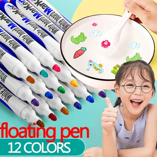 Montessori Magical Water Floating Student Painting Brush Whiteboard