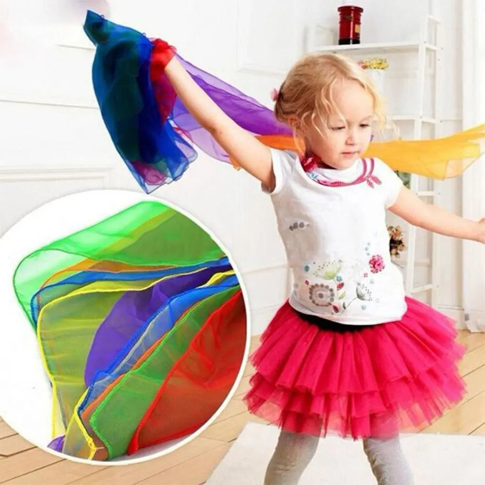 6 Colors Practical Gymnastics Scarves For Outdoor Game