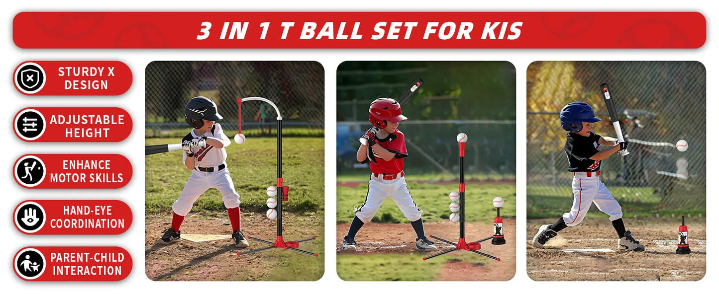 3 in 1 T Ball Set for Kids